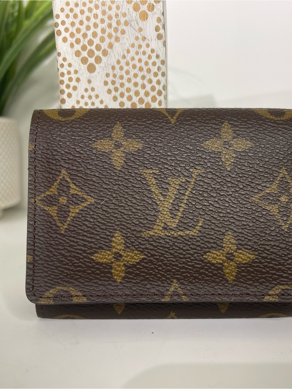 Louis Vuitton Monogram Brown Canvas Card Holder